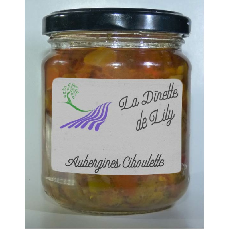 Aubergines vinaigrées à la ciboulette