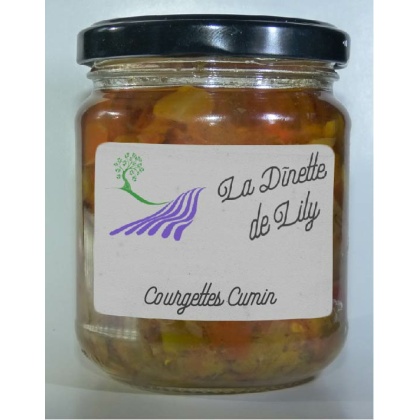 Courgettes vertes au cumin