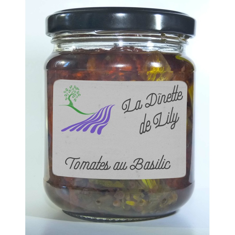 Tomates séchées au basilic